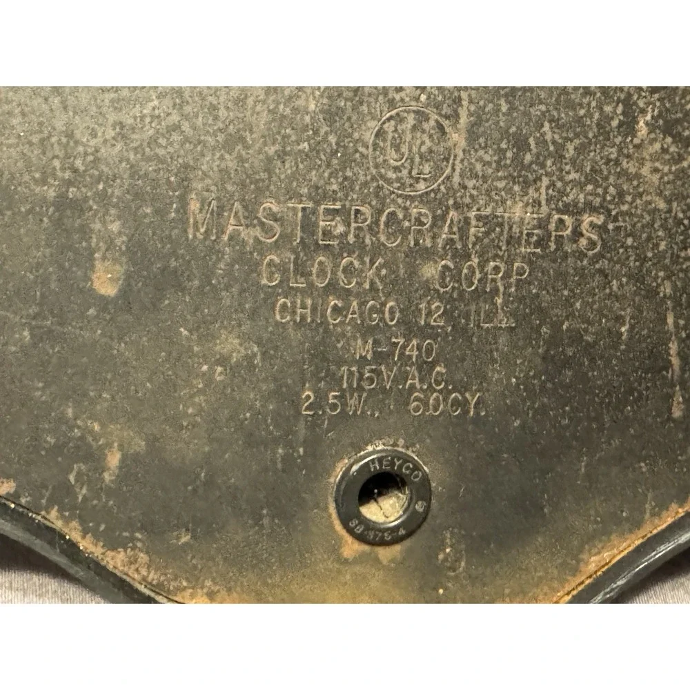 Vintage Mastercrafters Model T Car Automobile Clock M-740 Lights Work READ NOTE